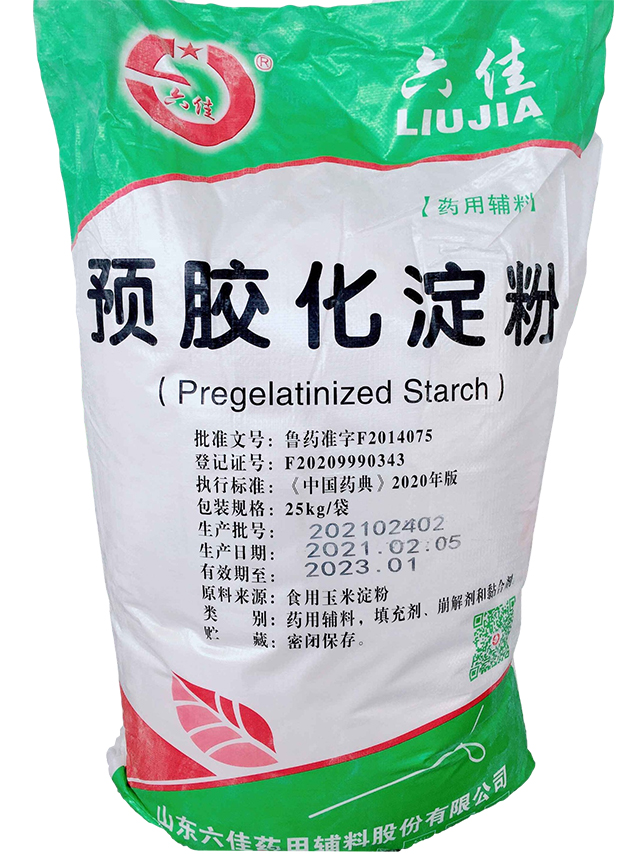 Pregeletinized starch (PS)